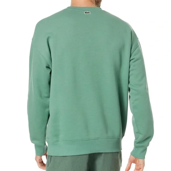 NWOT Lacoste Men’s Round Neck Loose Fit Croc Print Jogger Sweatshirt Size M - Picture 2 of 13